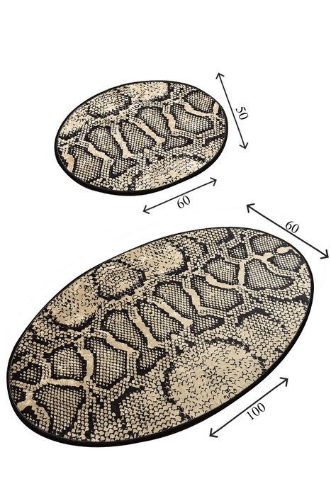 Mijölnir Juego de alfombras de baño Snake Djt Multicolor